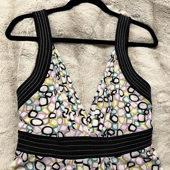 BCBG multicolored party dress. Size Large - Picture 4 of 5